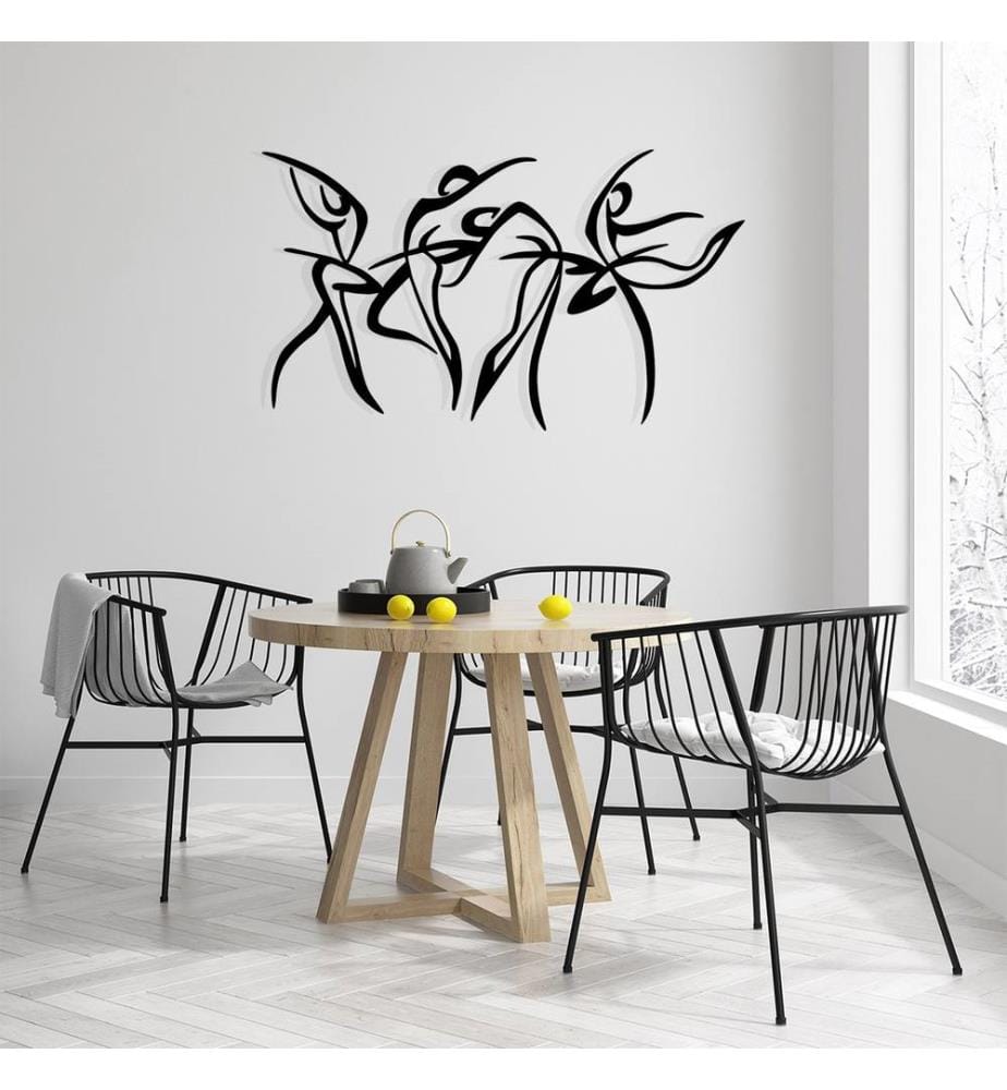 Decorative Metal Wall Accessory, Black, 100% METAL