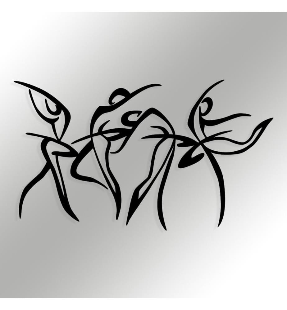 Decorative Metal Wall Accessory, Black, 100% METAL