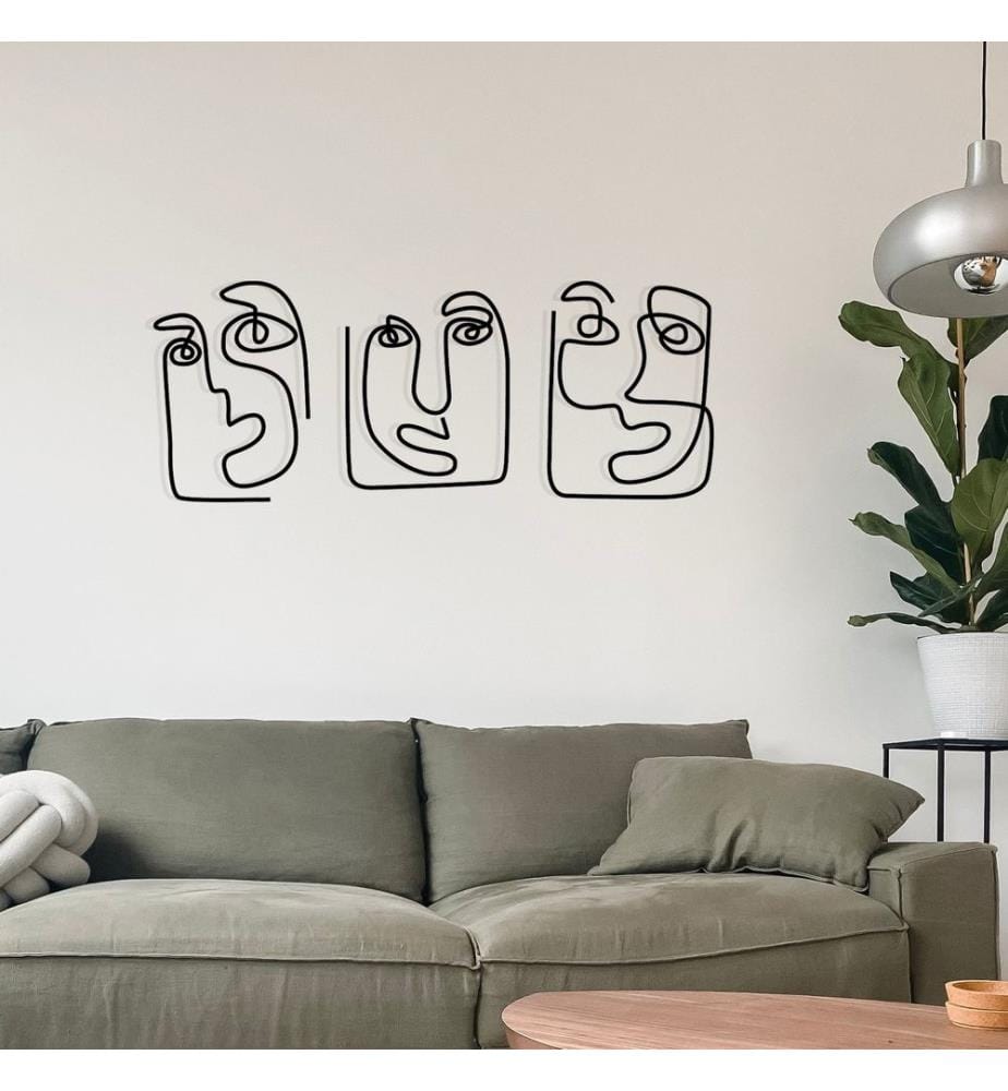 Decorative Metal Wall Accessory, Black, 100% METAL