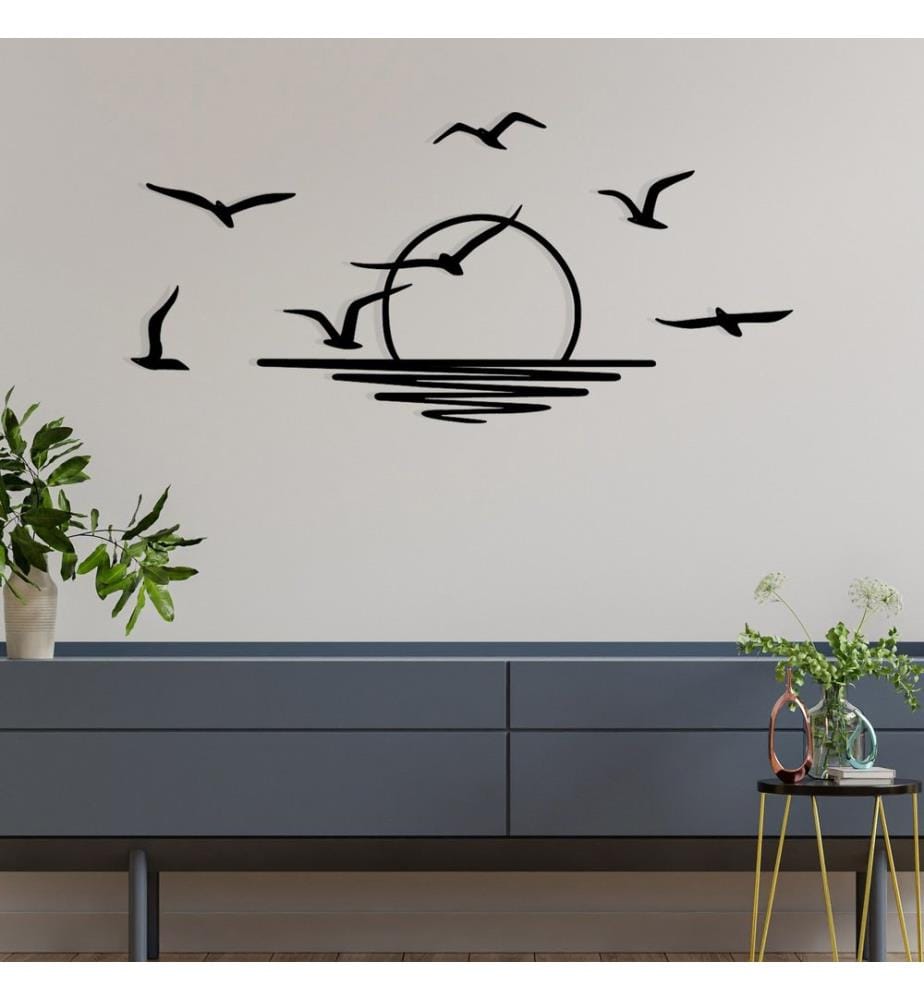 Decorative Metal Wall Accessory, Black, 100% METAL