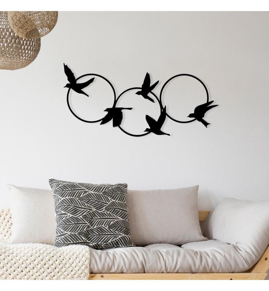 Decorative Metal Wall Accessory, Black, 100% METAL