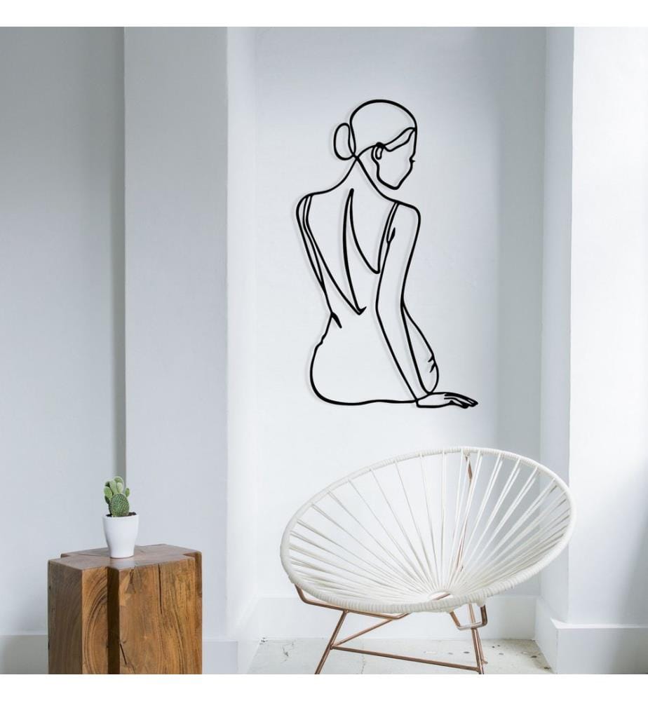 Decorative Metal Wall Accessory, Black, 100% METAL