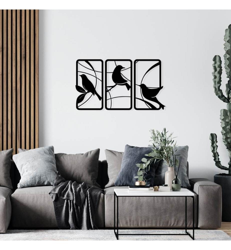 Decorative Metal Wall Accessory, Black, 100% METAL