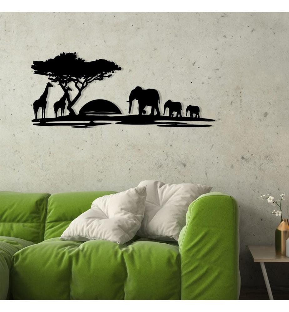 Decorative Metal Wall Accessory, Black, 100% METAL
