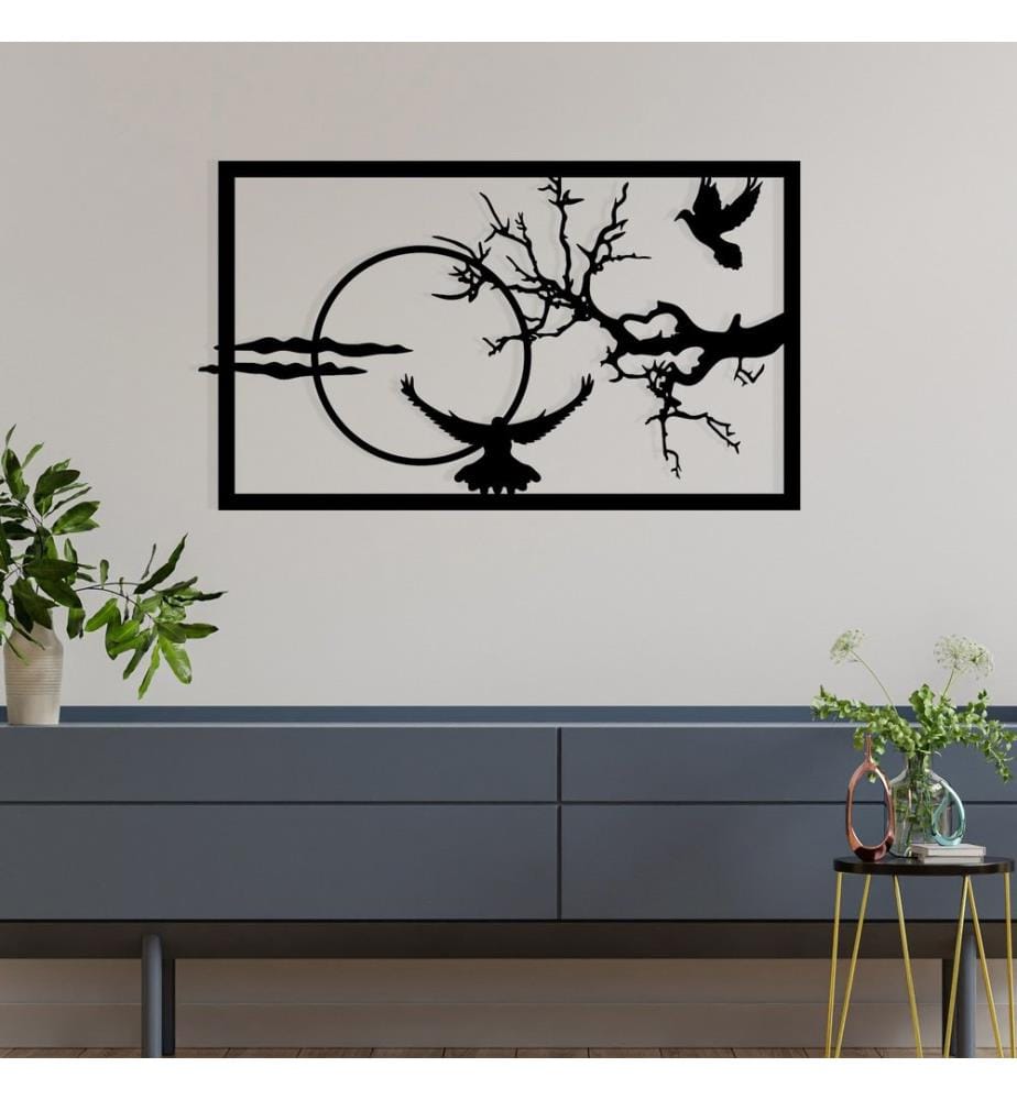 Decorative Metal Wall Accessory, Black, 100% METAL