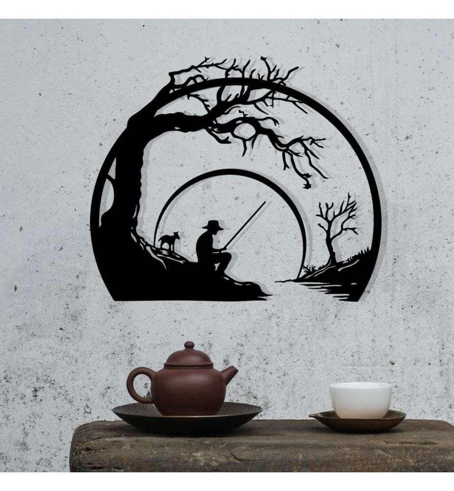 Decorative Metal Wall Accessory, Black, 100% METAL