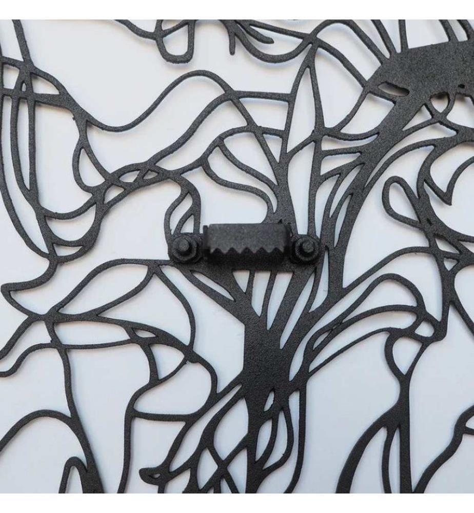 Decorative Metal Wall Accessory, Black, 100% STEEL