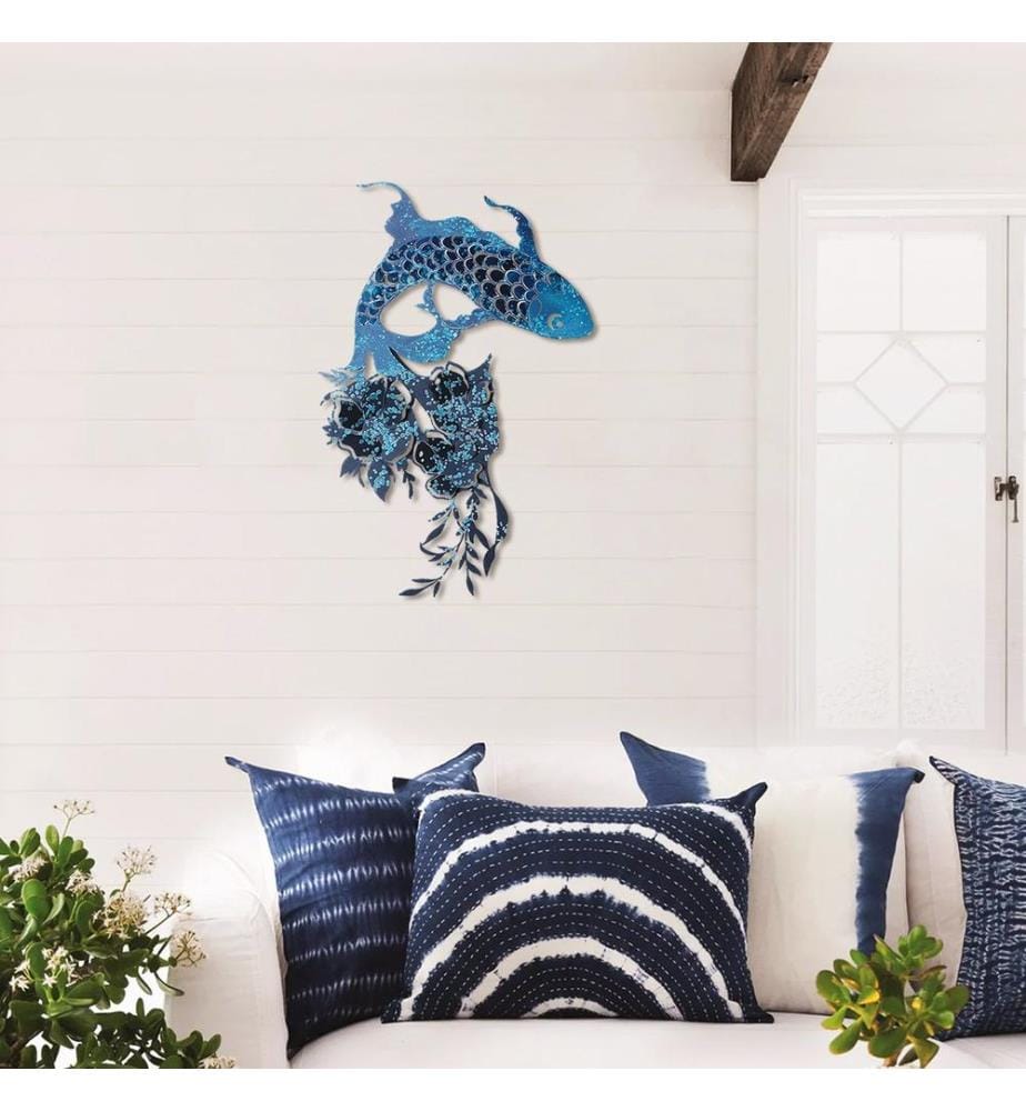 Decorative Metal Wall Accessory, Blue, 100% STEEL