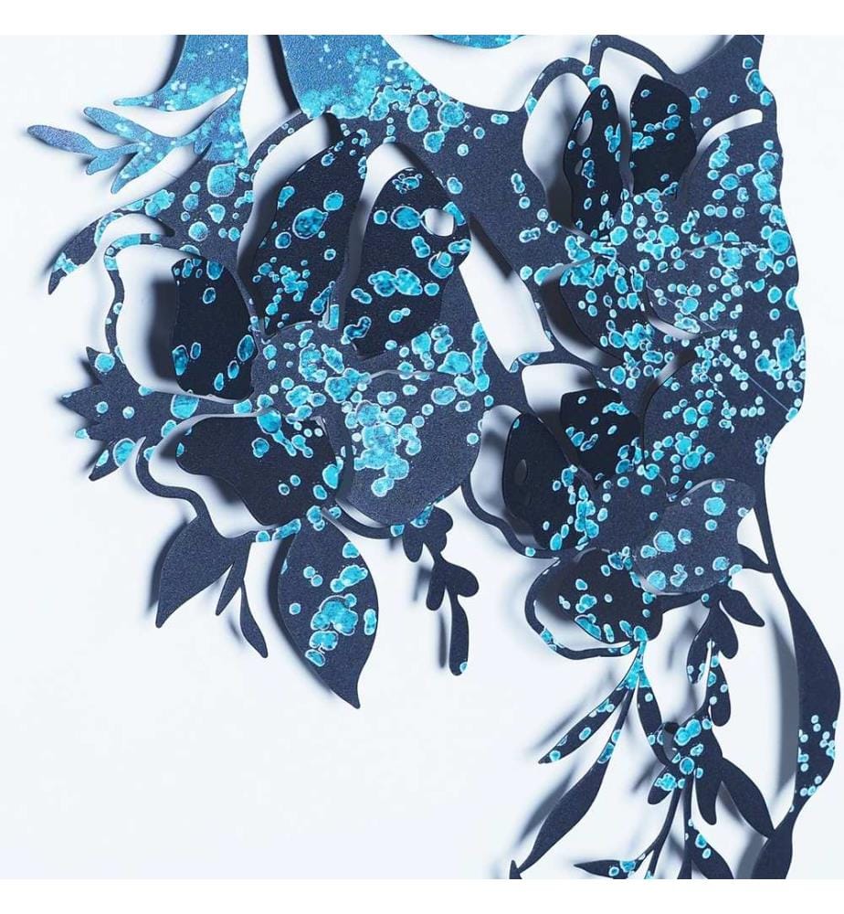Decorative Metal Wall Accessory, Blue, 100% STEEL