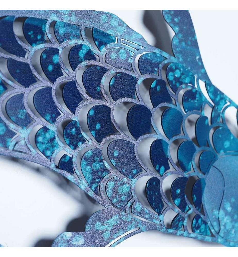 Decorative Metal Wall Accessory, Blue, 100% STEEL