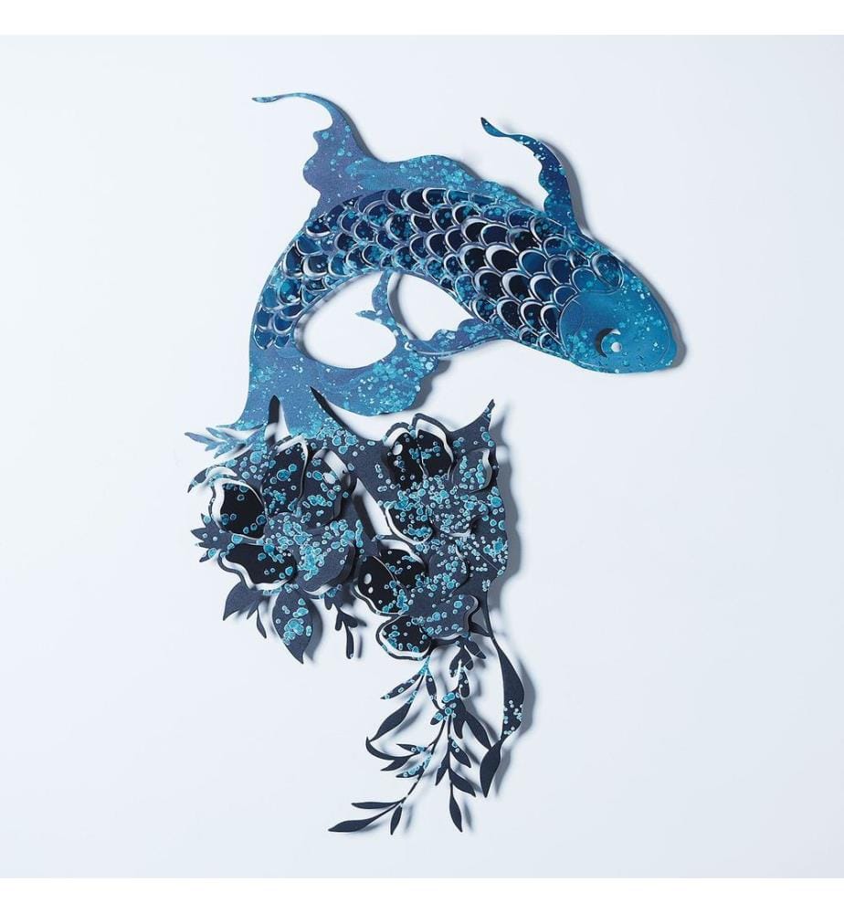 Decorative Metal Wall Accessory, Blue, 100% STEEL