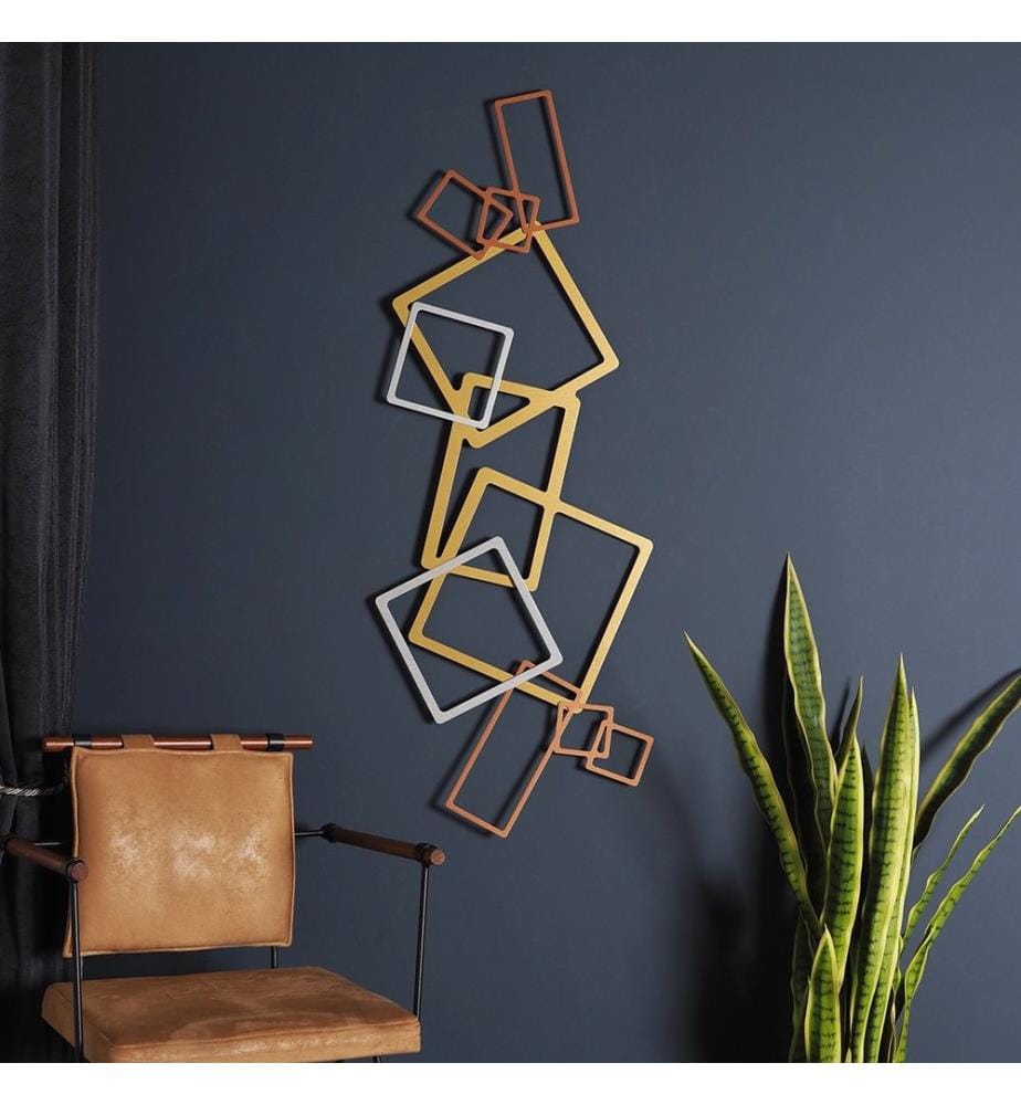 Decorative Metal Wall Accessory, Gold, Silver, Copper, 100% STEEL