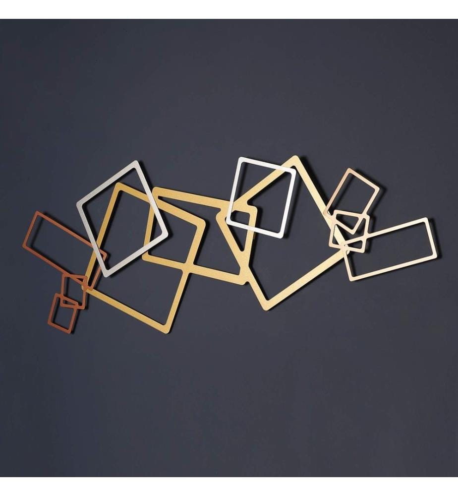 Decorative Metal Wall Accessory, Gold, Silver, Copper, 100% STEEL