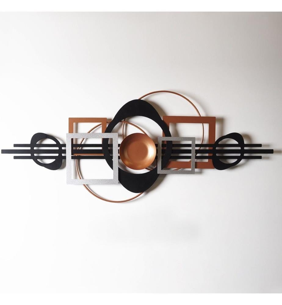 Decorative Metal Wall Accessory, Black, Silver, Copper, 100% STEEL