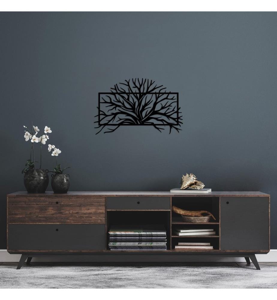 Decorative Metal Wall Accessory, Black, 100% METAL