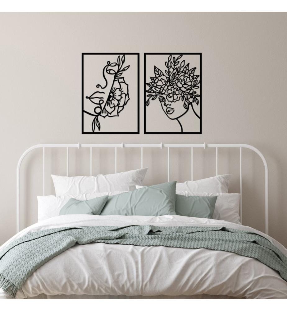 Decorative Metal Wall Accessory, Black, 100% METAL