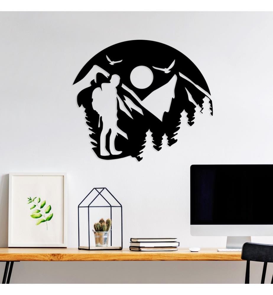 Decorative Metal Wall Accessory, Black, 100% METAL