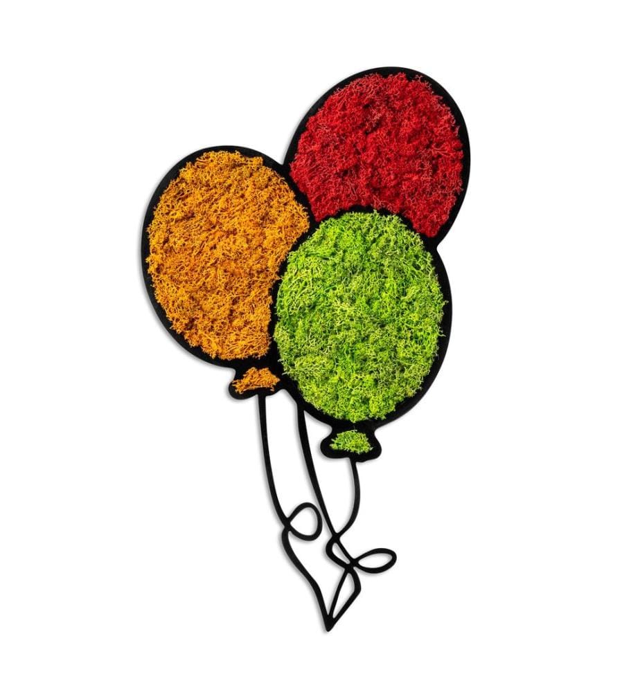 Accessoire mural décoratif, rouge, vert, orange, 100 % MDF / MOUSSE