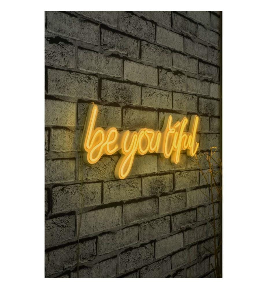 Éclairage décoratif à LED en plastique, jaune, bandes de néon flexibles, tension d'alimentation 12 V