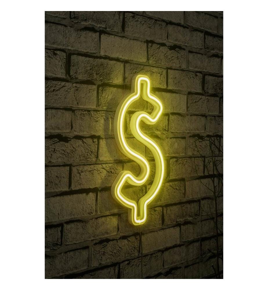 Illuminazione decorativa a LED in plastica, strisce al neon flessibili gialle, tensione di esercizio 12 V CC