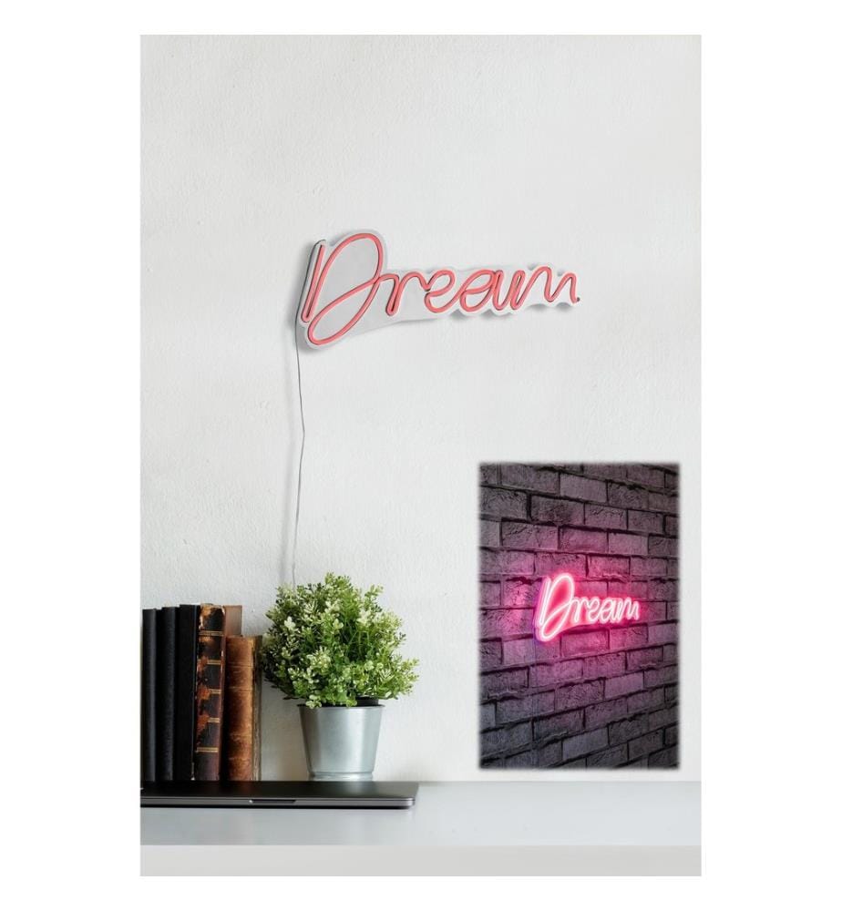 Illuminazione decorativa a LED in plastica, rosa, strisce al neon flessibili, tensione di esercizio 12 V CC