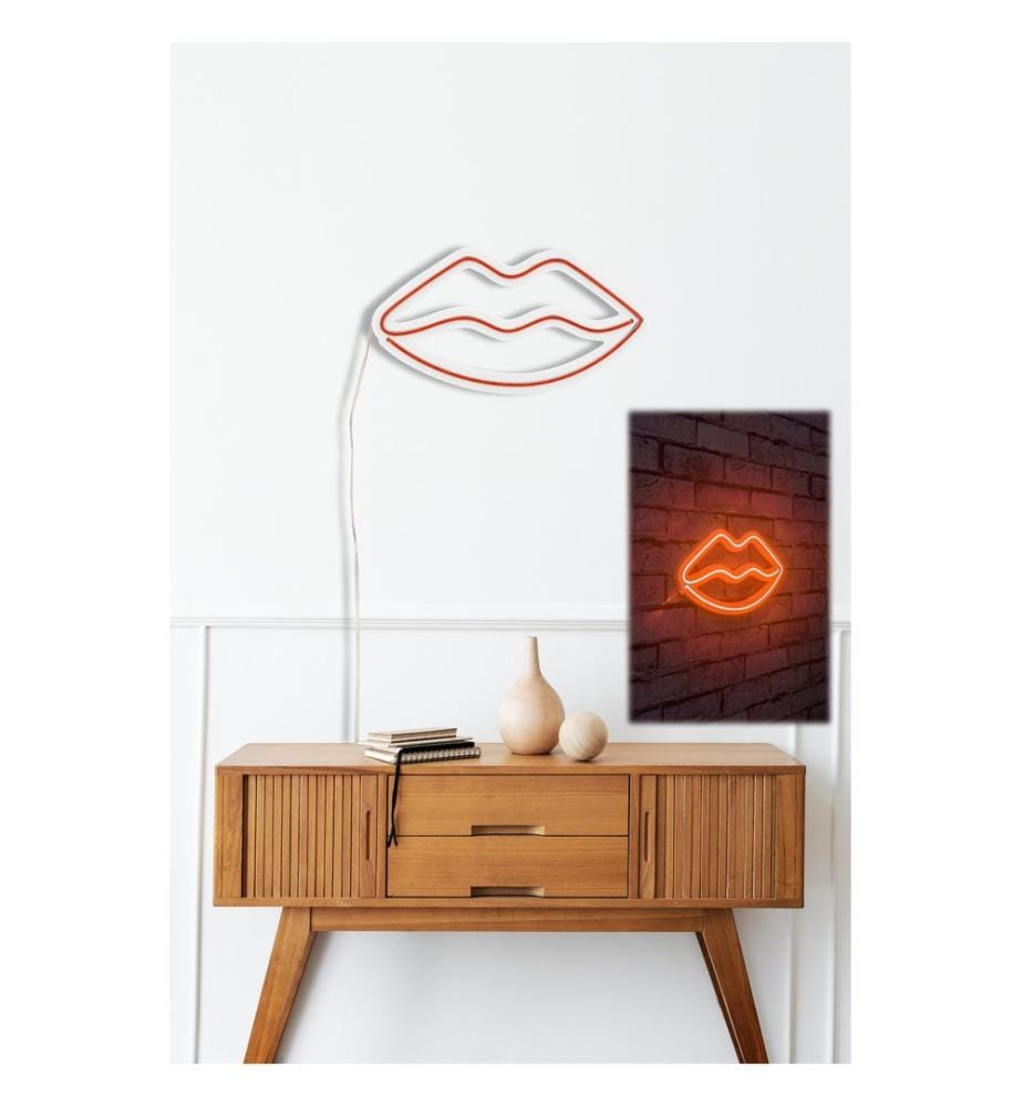 Illuminazione decorativa a LED in plastica, strisce al neon flessibili rosse, tensione di esercizio 12 V CC