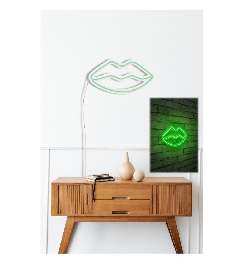 Illuminazione decorativa a LED in plastica, verde, strisce al neon flessibili, tensione di esercizio 12 V CC