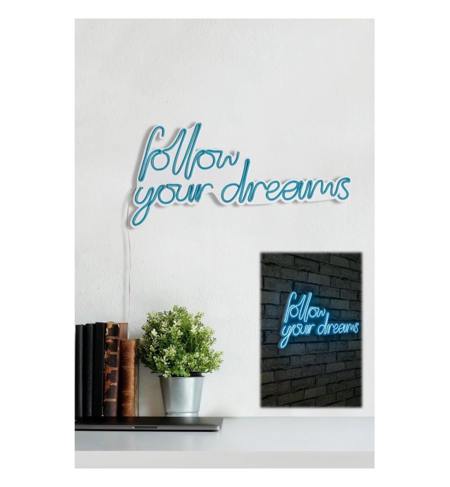 Illuminazione decorativa a LED in plastica, blu, strisce al neon flessibili, tensione di esercizio 12 V CC