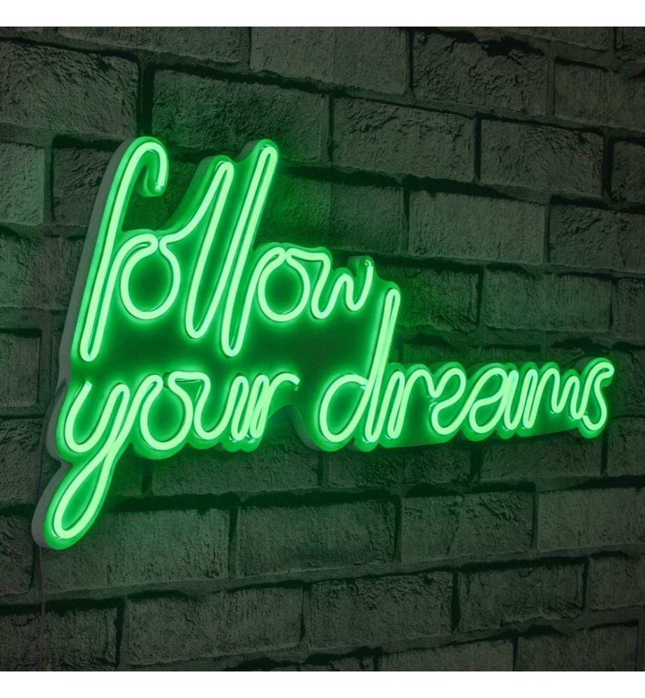 Illuminazione decorativa a LED in plastica, verde, strisce al neon flessibili, tensione di esercizio 12 V CC