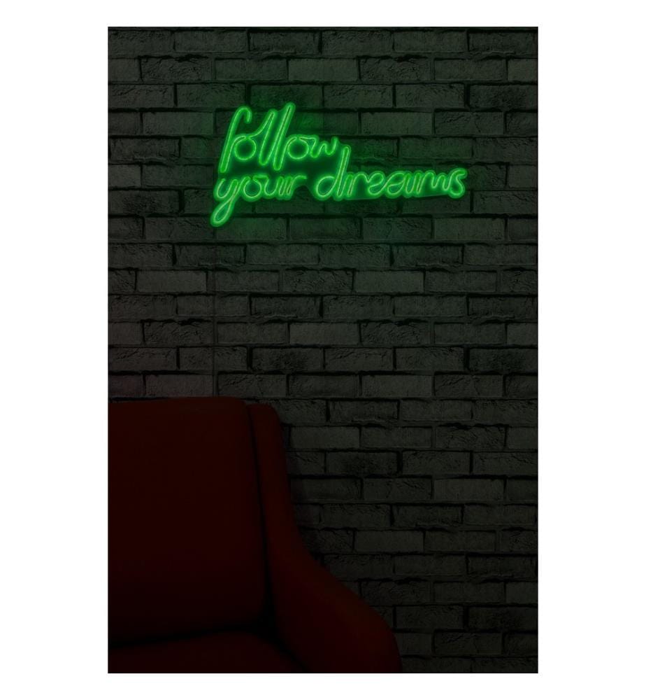 Illuminazione decorativa a LED in plastica, verde, strisce al neon flessibili, tensione di esercizio 12 V CC