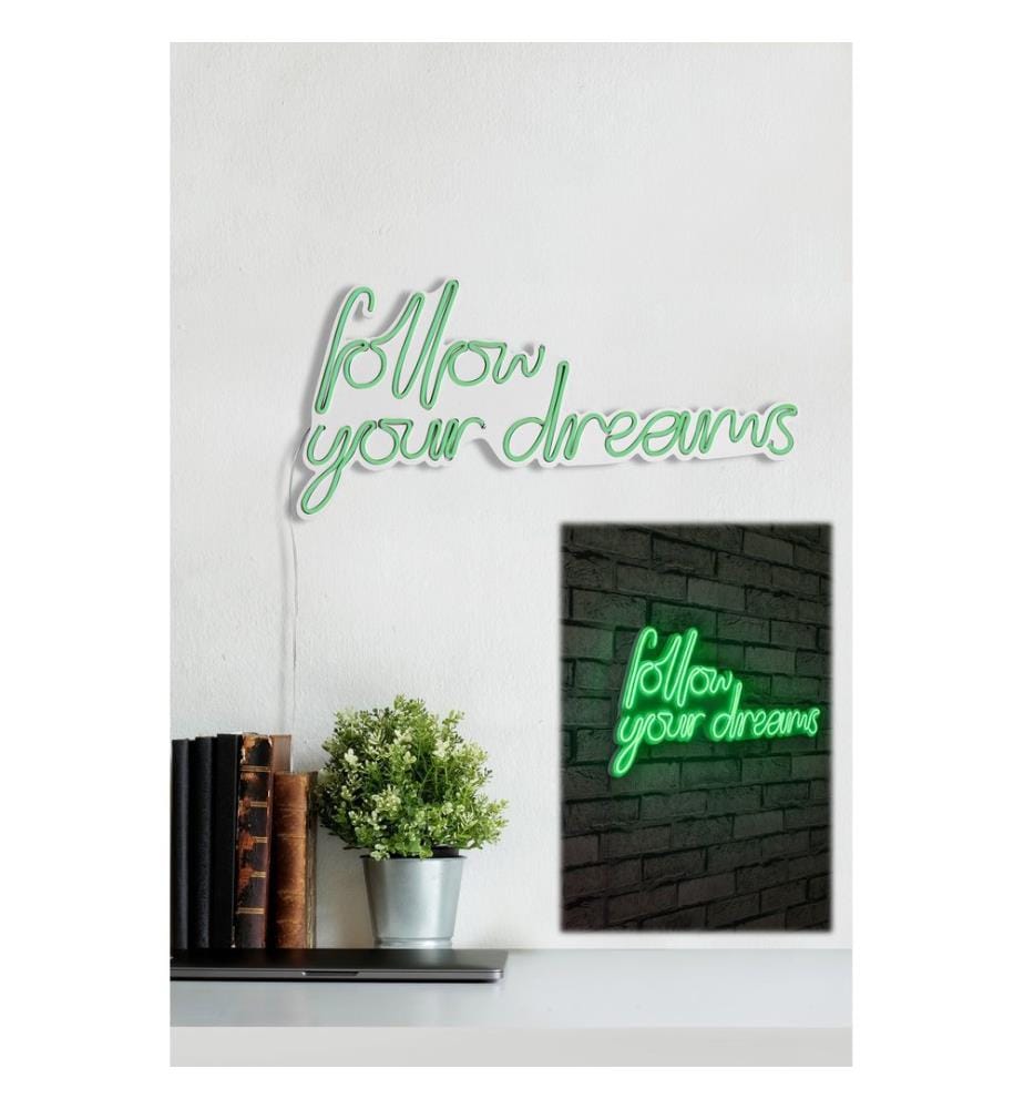 Illuminazione decorativa a LED in plastica, verde, strisce al neon flessibili, tensione di esercizio 12 V CC