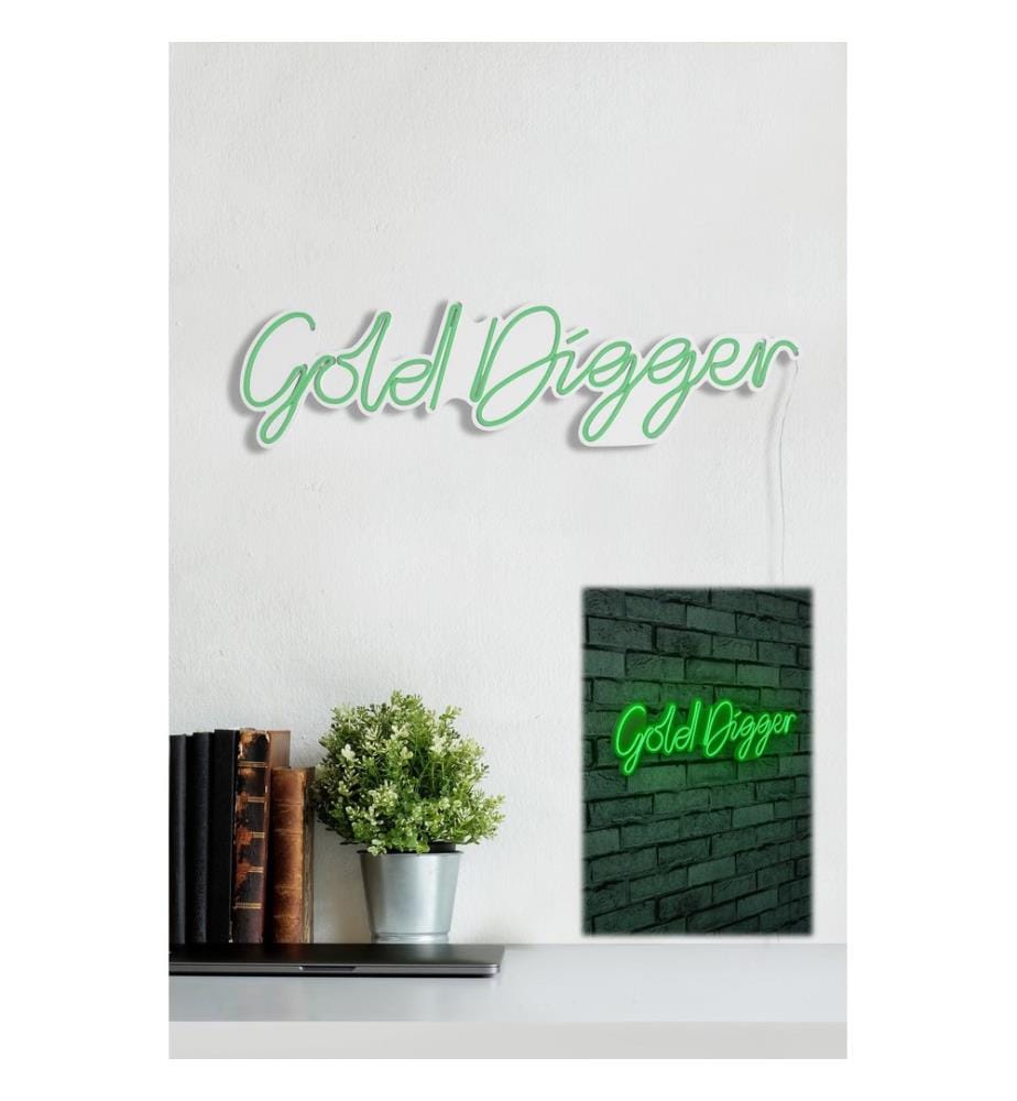 Illuminazione decorativa a LED in plastica, verde, strisce al neon flessibili, tensione di esercizio 12 V CC