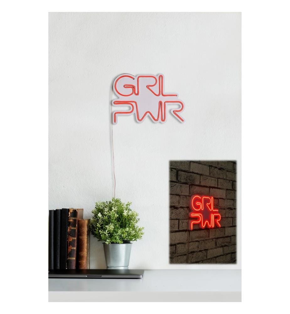 Illuminazione decorativa a LED in plastica, strisce al neon flessibili rosse, tensione di esercizio 12 V CC