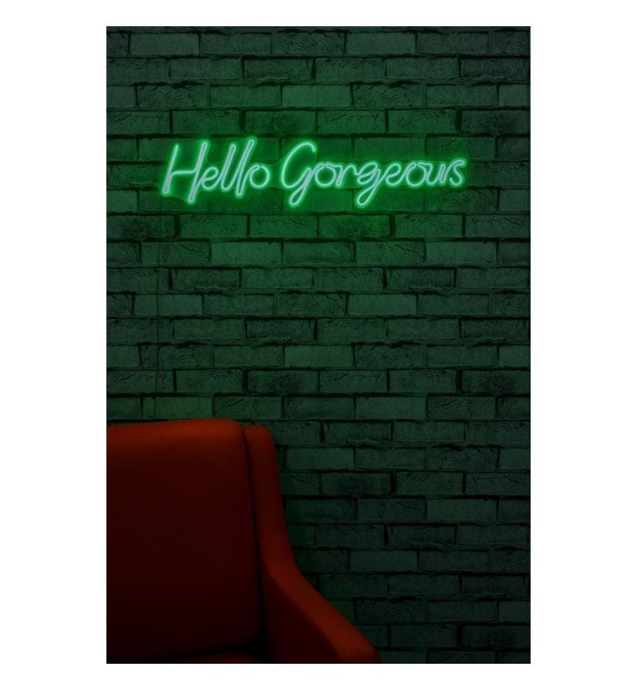 Éclairage décoratif à LED en plastique, vert, bandes de néon flexibles, tension d'alimentation 12 V