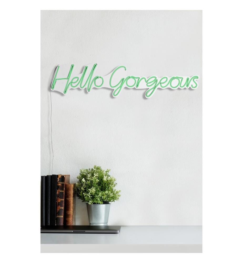 Éclairage décoratif à LED en plastique, vert, bandes de néon flexibles, tension d'alimentation 12 V