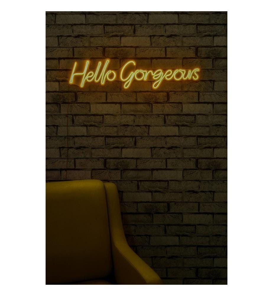 Éclairage décoratif à LED en plastique, jaune, bandes de néon flexibles, tension d'alimentation 12 V