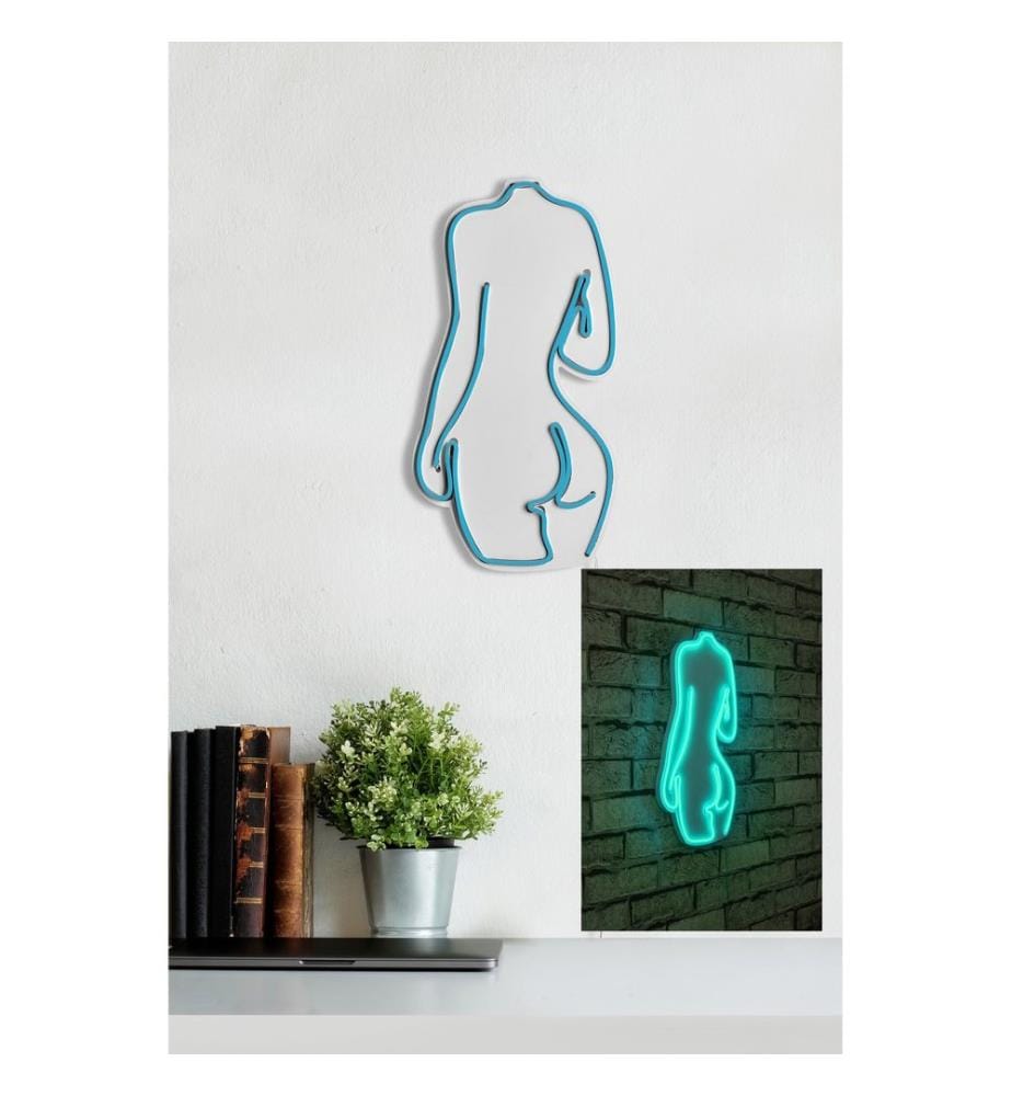 Éclairage décoratif à LED en plastique, bleu, bandes de néon flexibles, tension de service 12 V