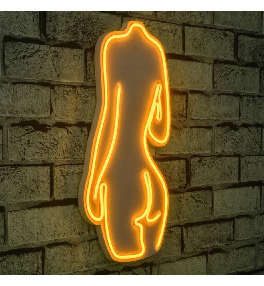 Éclairage décoratif à LED en plastique, jaune, bandes de néon flexibles, tension d'alimentation 12 V