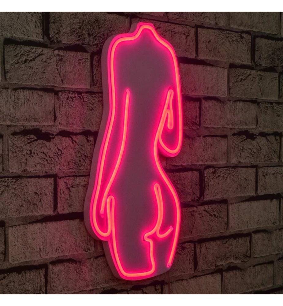 Éclairage décoratif à LED en plastique, rose, bandes de néon flexibles, tension d'alimentation 12 V