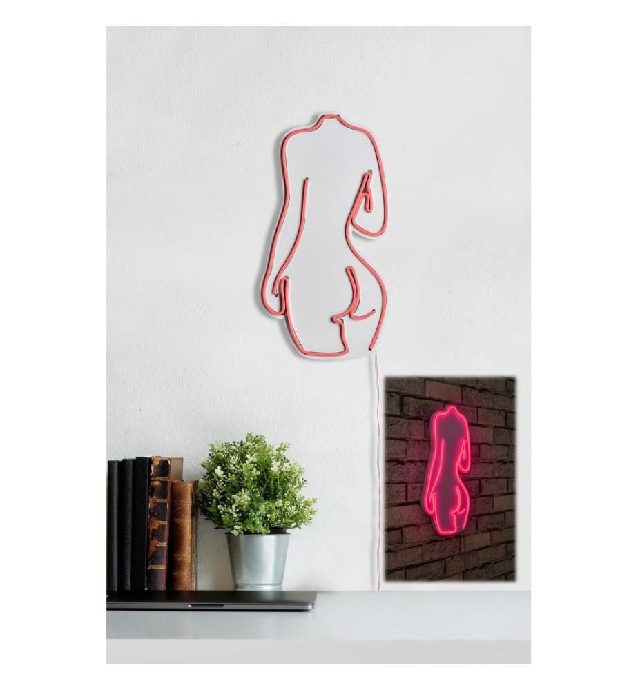 Éclairage décoratif à LED en plastique, rose, bandes de néon flexibles, tension d'alimentation 12 V