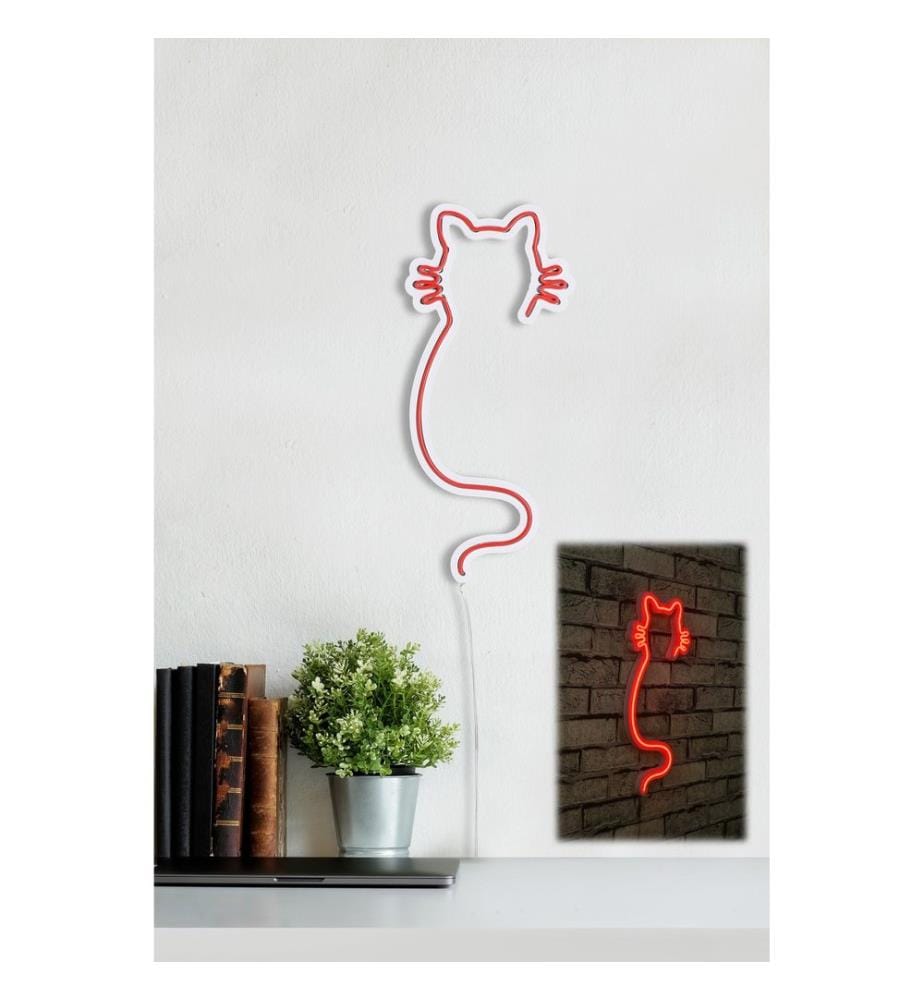 Illuminazione decorativa a LED in plastica, strisce al neon flessibili rosse, tensione di esercizio 12 V CC