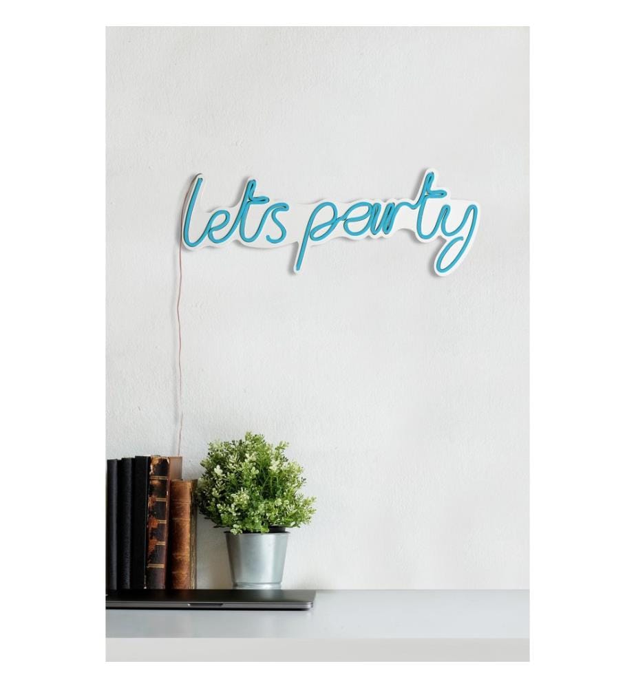 Éclairage décoratif à LED en plastique, bleu, bandes de néon flexibles, tension d'alimentation 12 V