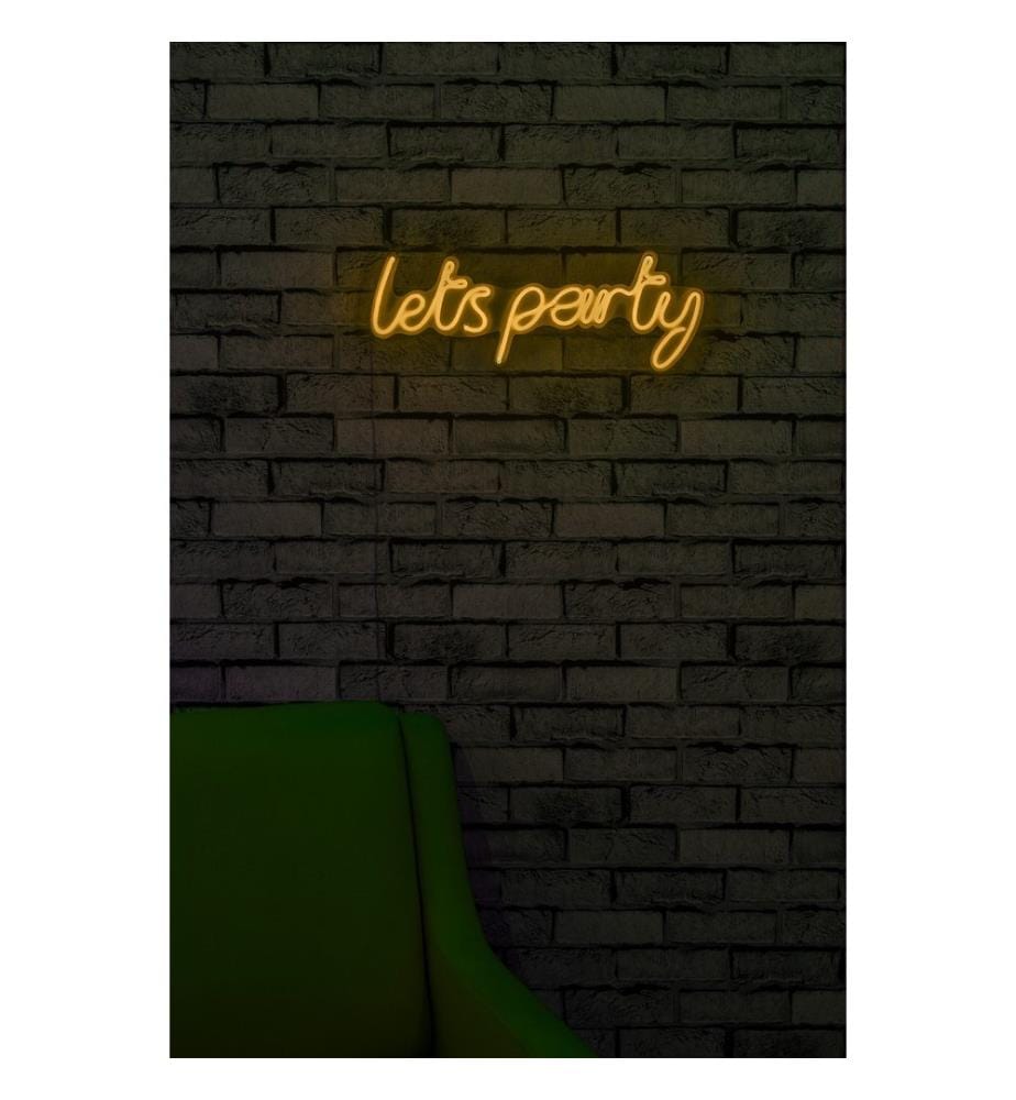 Illuminazione decorativa a LED in plastica, strisce al neon flessibili gialle, tensione di esercizio 12 V CC