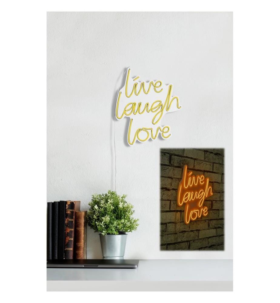Illuminazione decorativa a LED in plastica, strisce al neon flessibili gialle, tensione di esercizio 12 V CC