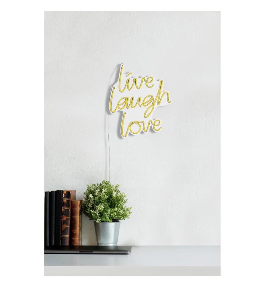 Illuminazione decorativa a LED in plastica, strisce al neon flessibili gialle, tensione di esercizio 12 V CC