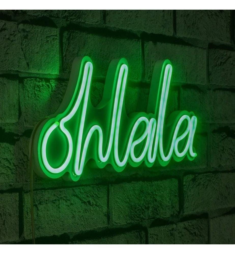 Illuminazione decorativa a LED in plastica, verde, strisce al neon flessibili, tensione di esercizio 12 V CC