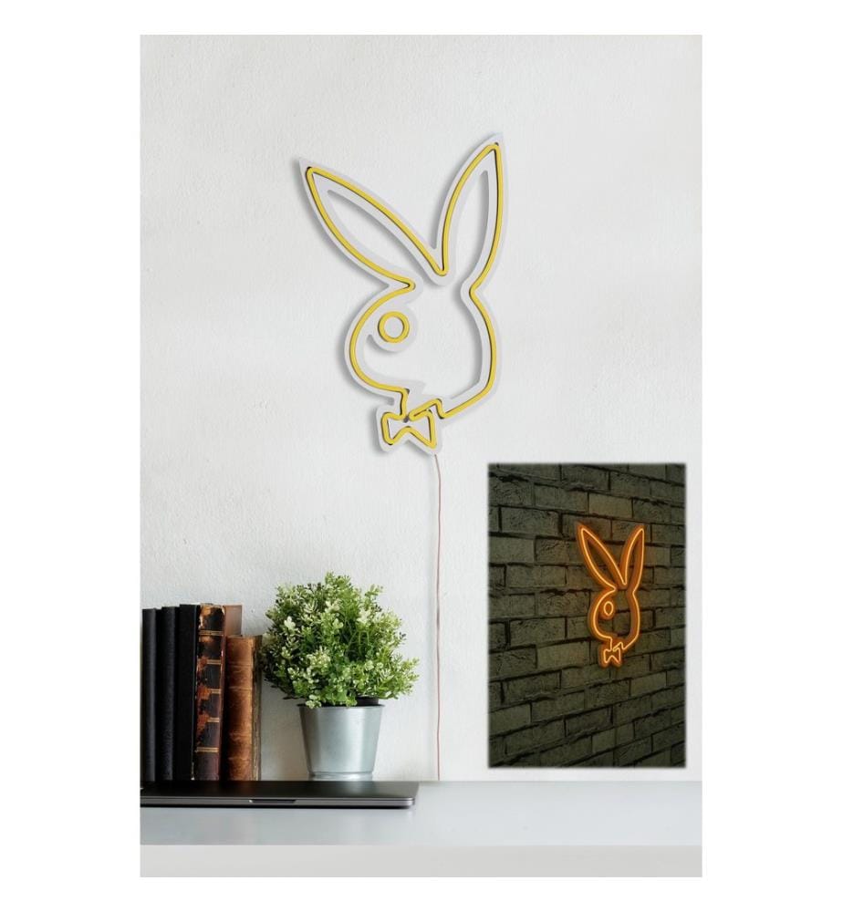 Éclairage décoratif à LED en plastique, jaune, bandes de néon flexibles, tension d'alimentation 12 V