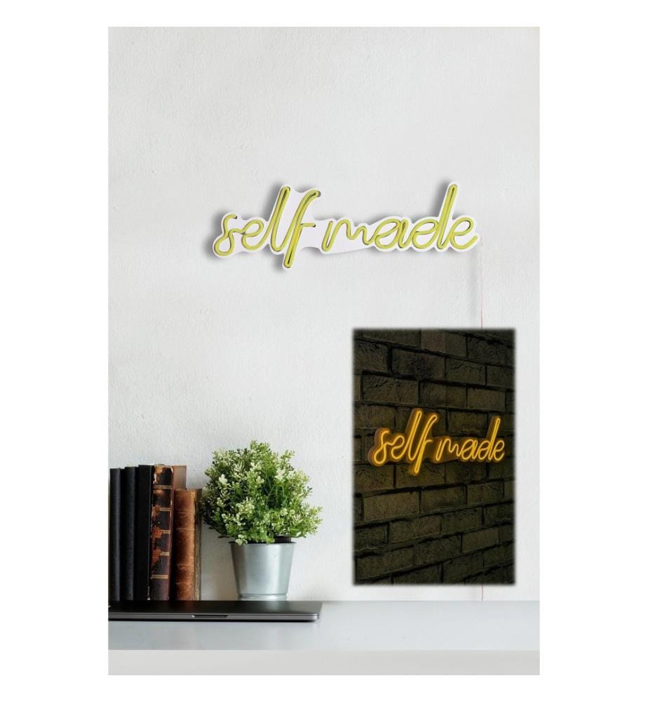 Illuminazione decorativa a LED in plastica, strisce al neon flessibili gialle, tensione di esercizio 12 V CC