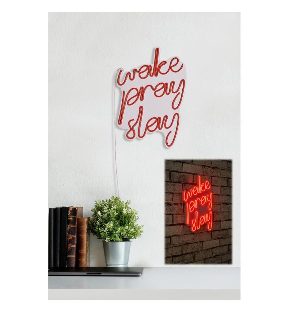 Illuminazione decorativa a LED in plastica, strisce al neon flessibili rosse, tensione di esercizio 12 V CC