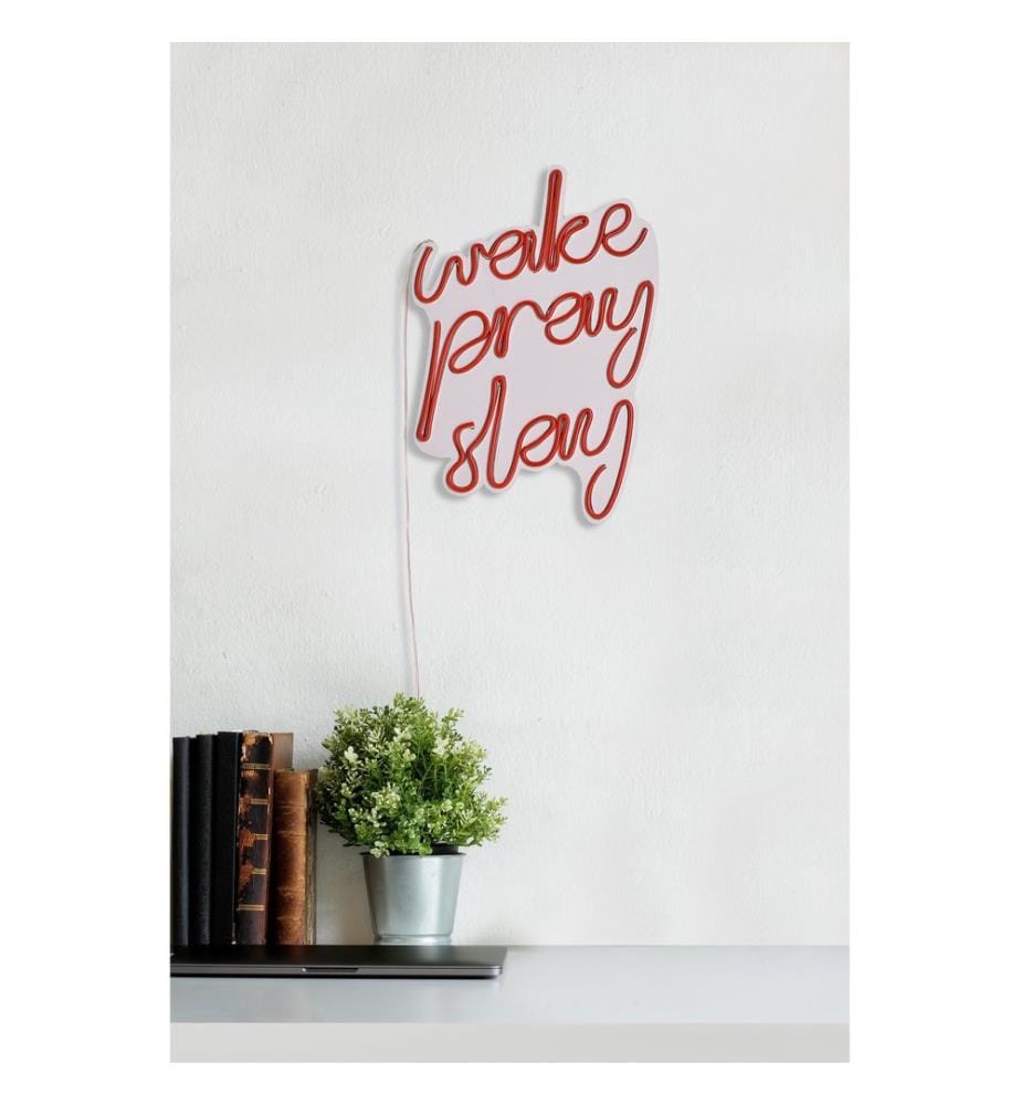 Illuminazione decorativa a LED in plastica, strisce al neon flessibili rosse, tensione di esercizio 12 V CC